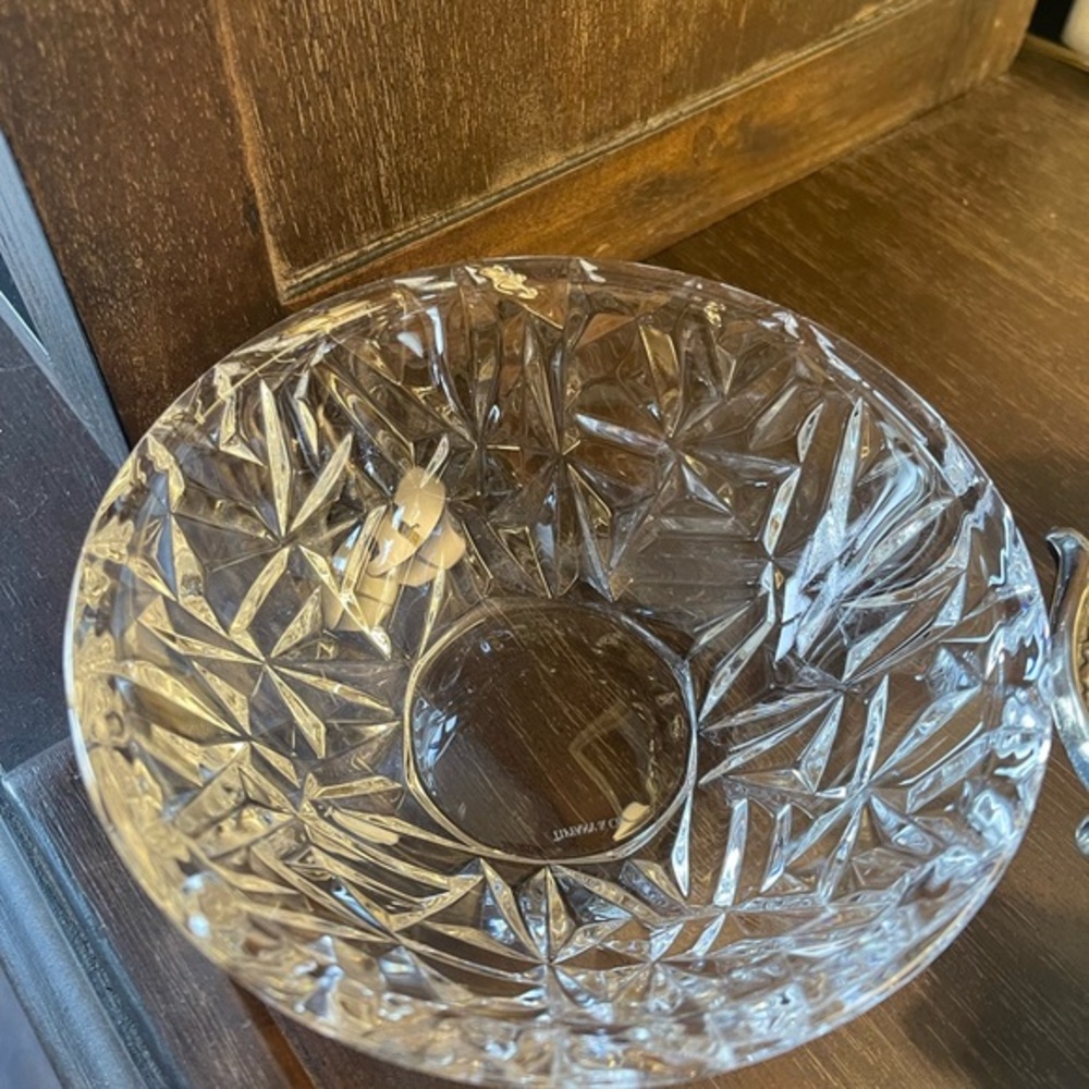 Tiffany & Co. Clear Cut Crystal Serving Bowl